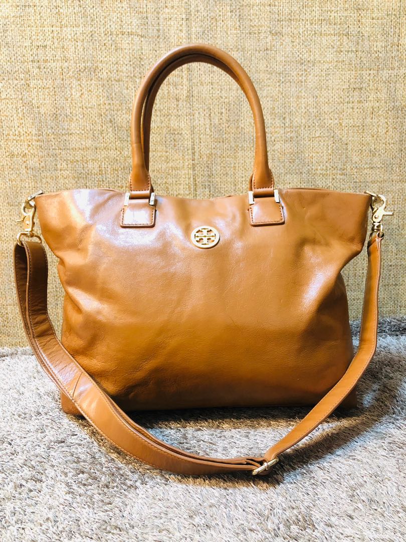TORY BURCH DENA LEATHER, Luxury, Bags & Wallets on Carousell