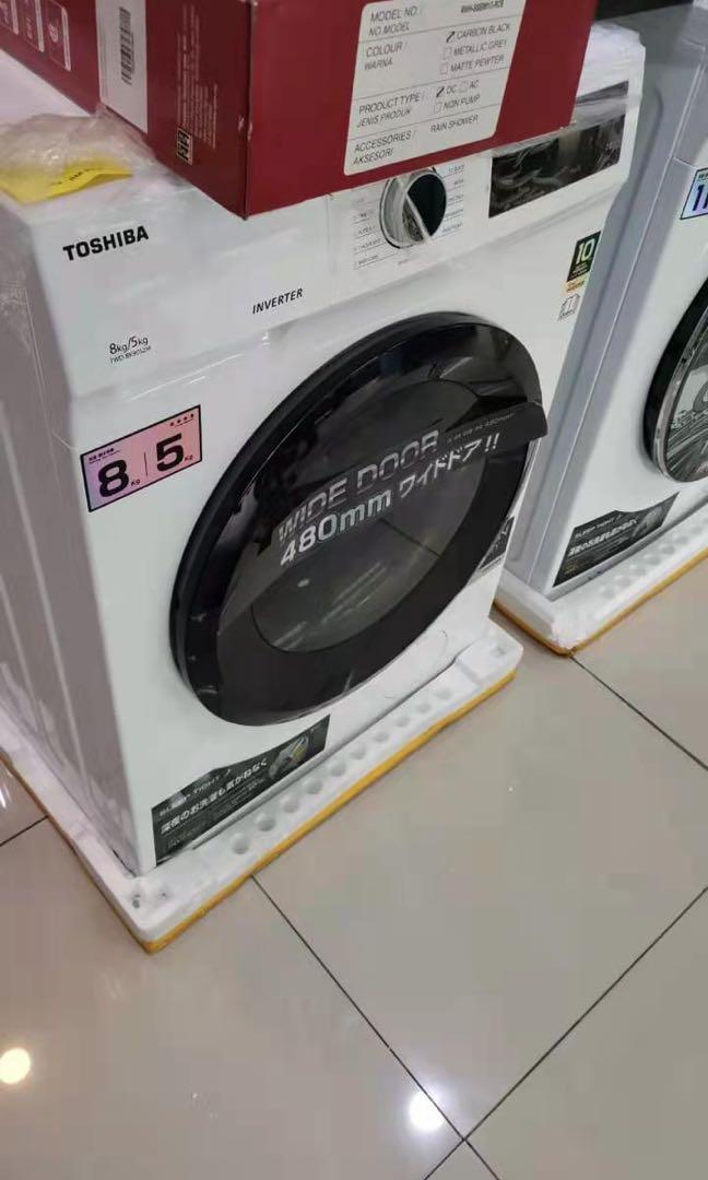 Toshiba washer dryer shop 8kg 5kg