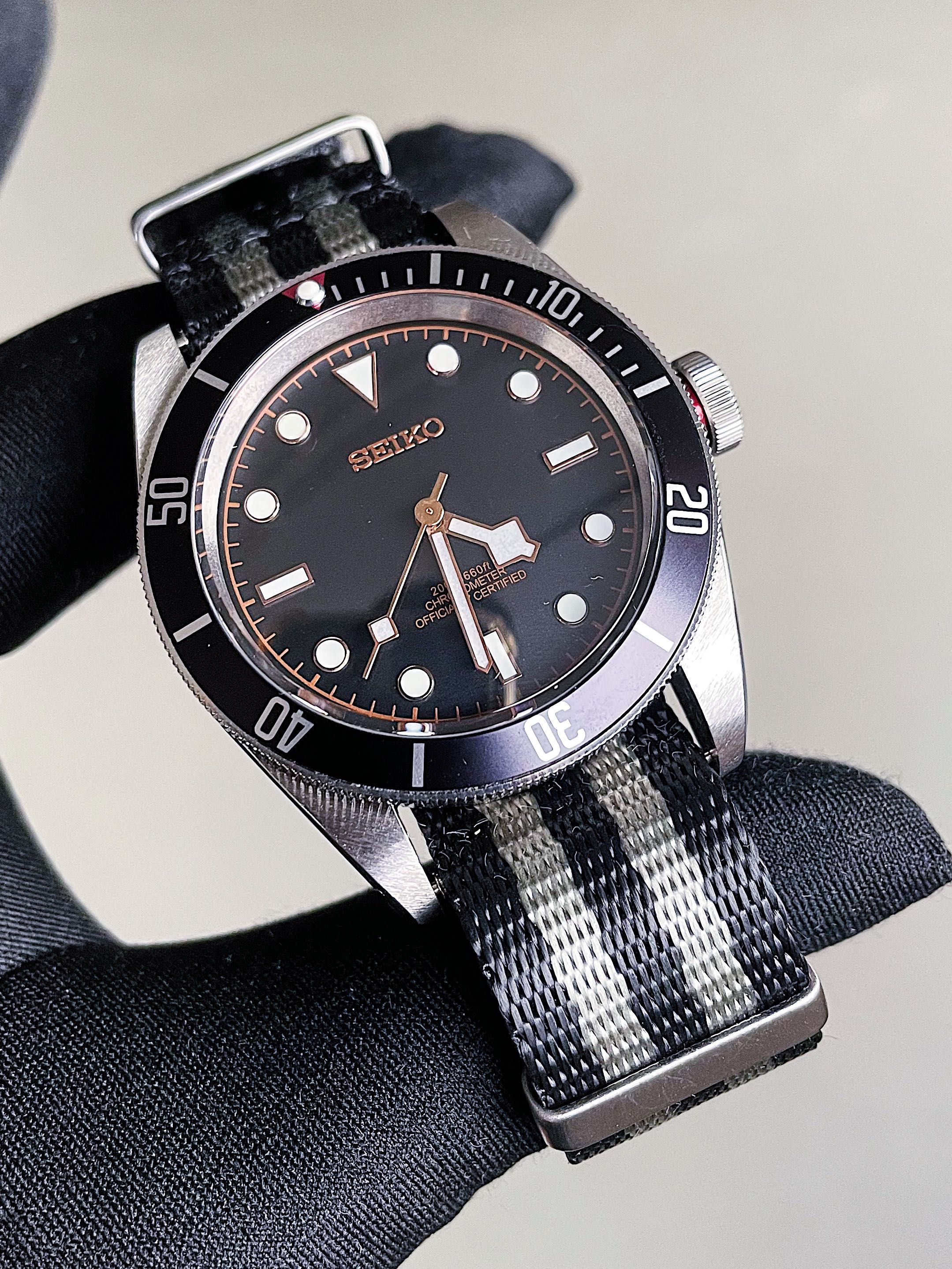 Seiko tudor top black bay mod