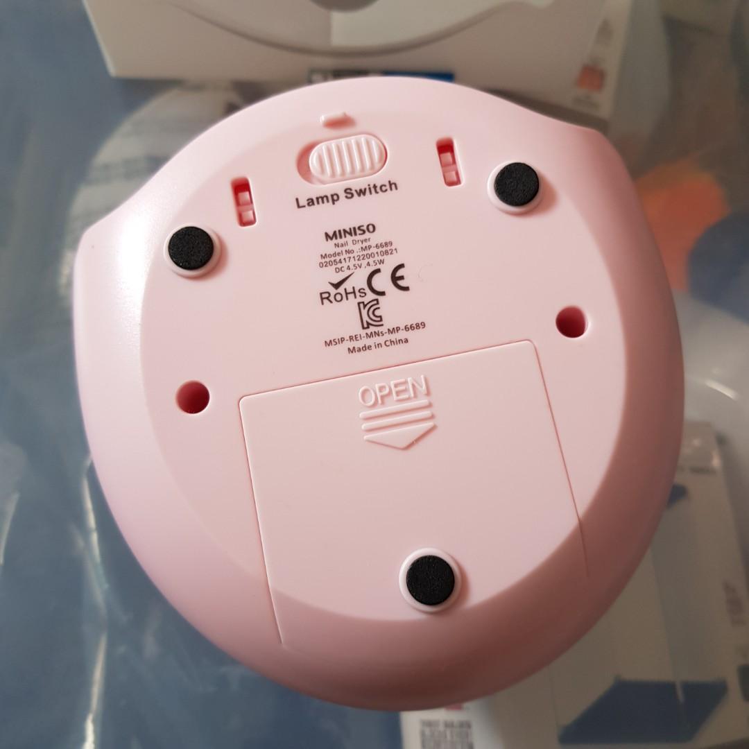 [USED] Nail Dryer (from MINISO), Beauty & Personal Care, Hands & Nails