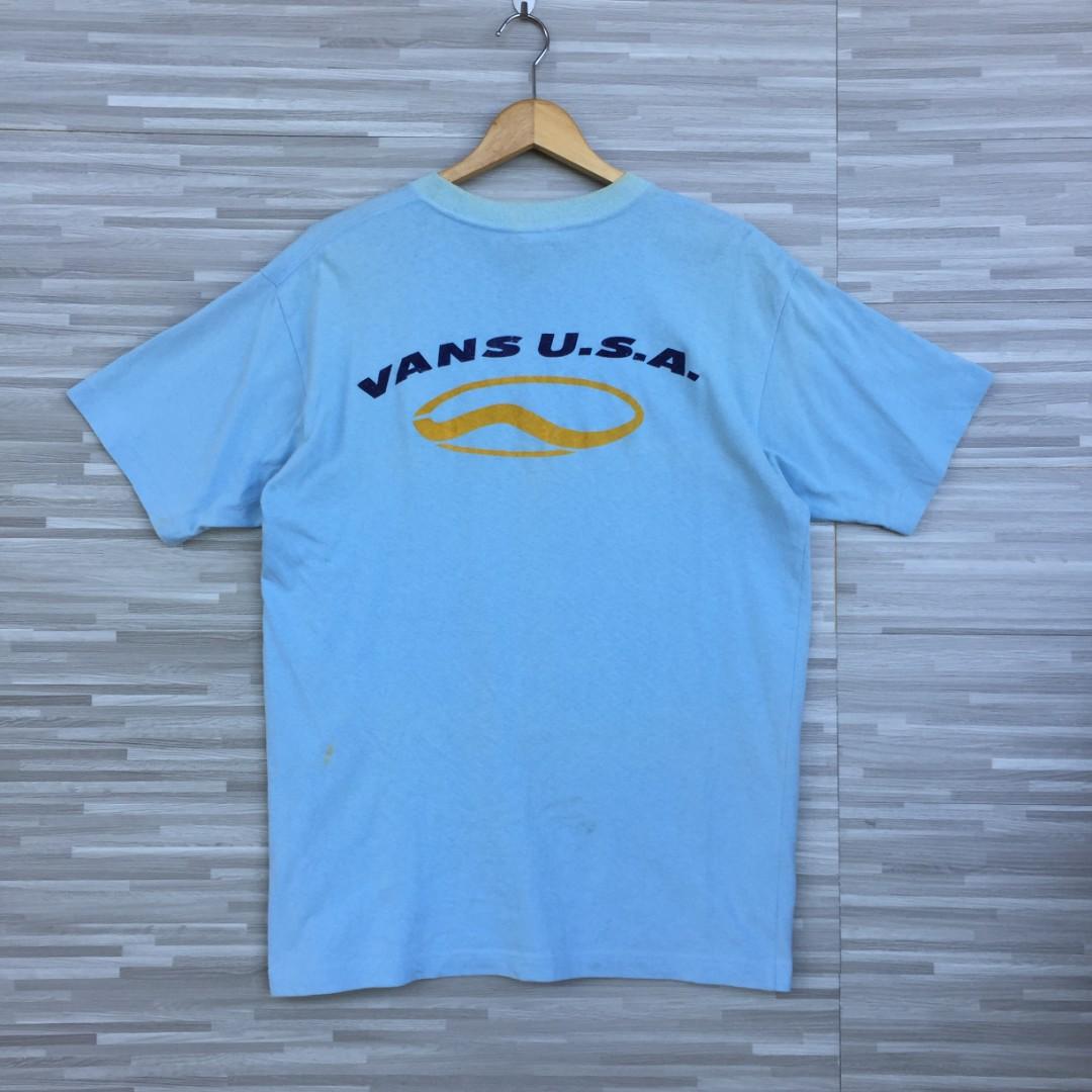 Vintage 00's Vans Velvet Big Logo Tee 