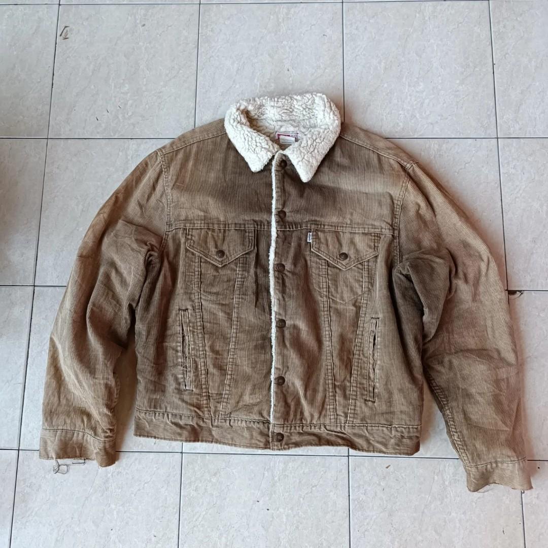 Vintage Levis CORDUROY jaket, Fesyen 