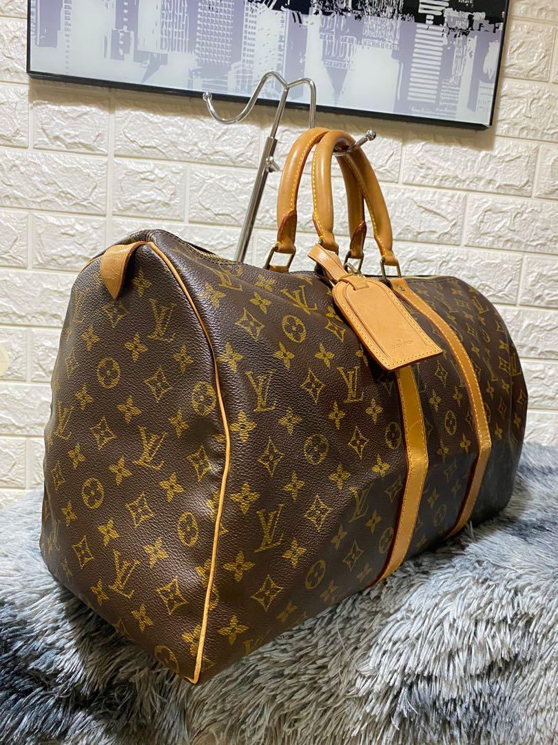 Louis Vuitton pre-owned Keepall 45 holdall bag, Brown Louis Vuitton  Monogram Tuileries Besace Bag