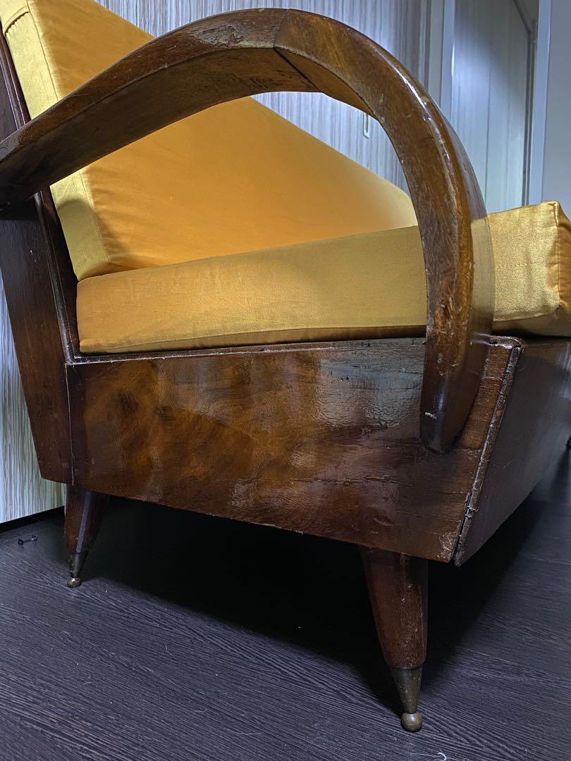 Vintage Vietnamese Wooden Sofa, Furniture & Home Living, Furniture