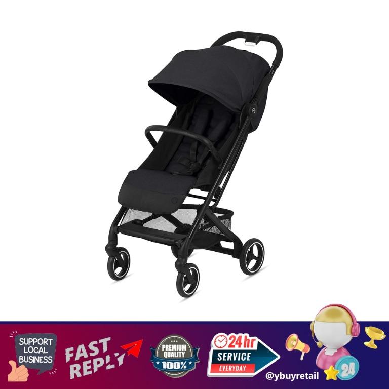 Easy to Carry Compatible with All CYBEX Infant Seats Deep Black Travel Stroller Compact Fold Multiple Recline Positions Stands for Storage Lightweight Baby Stroller CYBEX Beezy Stroller 