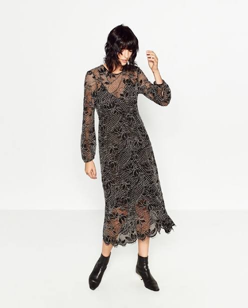 brown dress long sleeve fitted ️ 10 Best Black US SIZE:16 NECKLINE:Round Neck