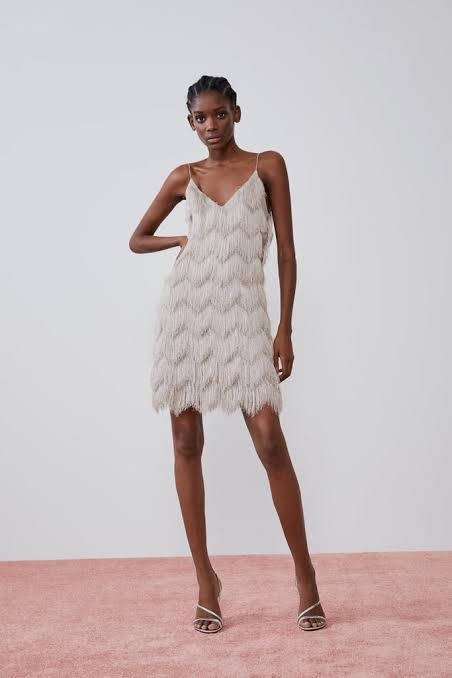 Fringe cami dress sale