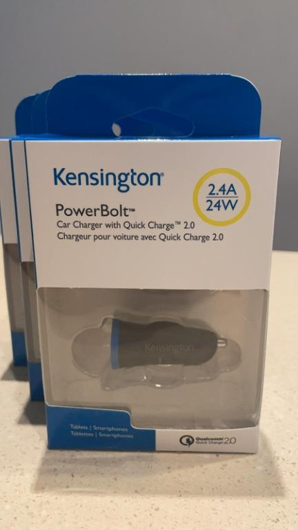 Kensington Powerbolt Car Charger 2,1A - - Voor 23.59u, Morgen In Huis - Foto 5