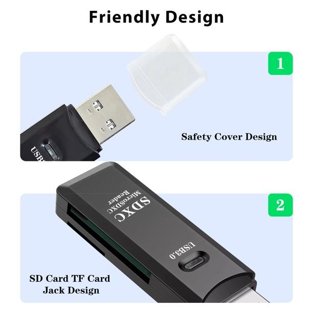 USB SD Card Reader, TSV Micro USB 2.0 OTG Adapter Memory Card