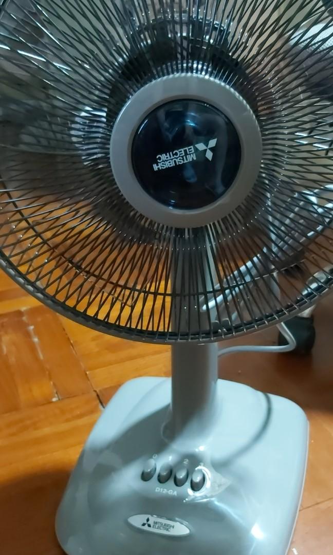 希少】MITSUBISHI DM-12LE シルバーグリーン 三菱 高級扇風機 動作品