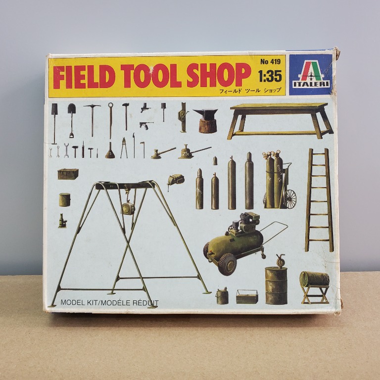 Kit Maquette Italeri N°419 Atelier De Campagne Field Tool Shop - Échelle 1/35 - Années 80 Neuf