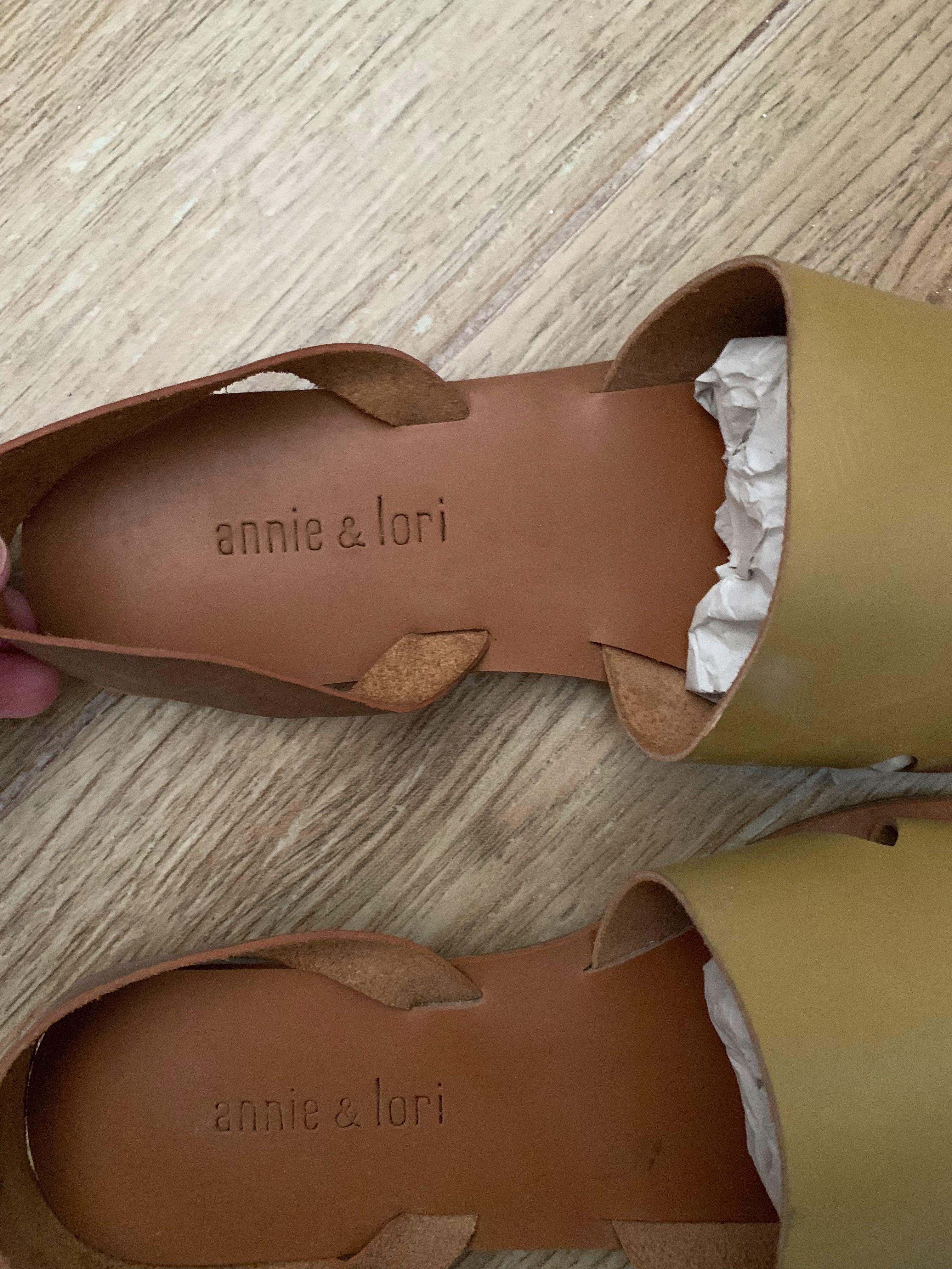 Annie & Lori Flats/Sandals in Tan (Category: Flats & Sandals) located in Tuguegarao City. Submitted by lenagams (Listing ID 1163120898, Image 2). Description: Used twice only, stored. No box but will provide a pouch for it. For size, please refer to the pic. Dm anytime for inquiries, slightly negotiable .