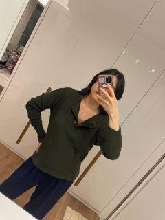Army knit top