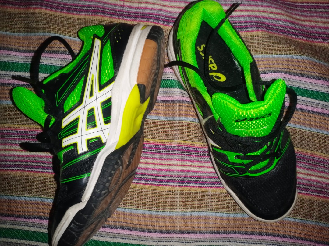 Asics gel deals rocket 7 green
