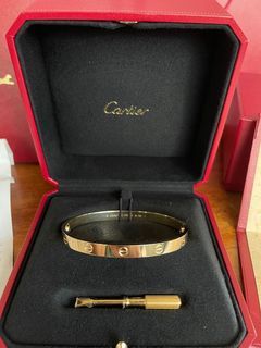 Authentic CARTIER Love Bracelet Yellow Gold  Size 20 