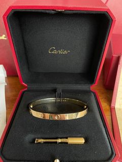 Cartier love bracelet preloved cheap