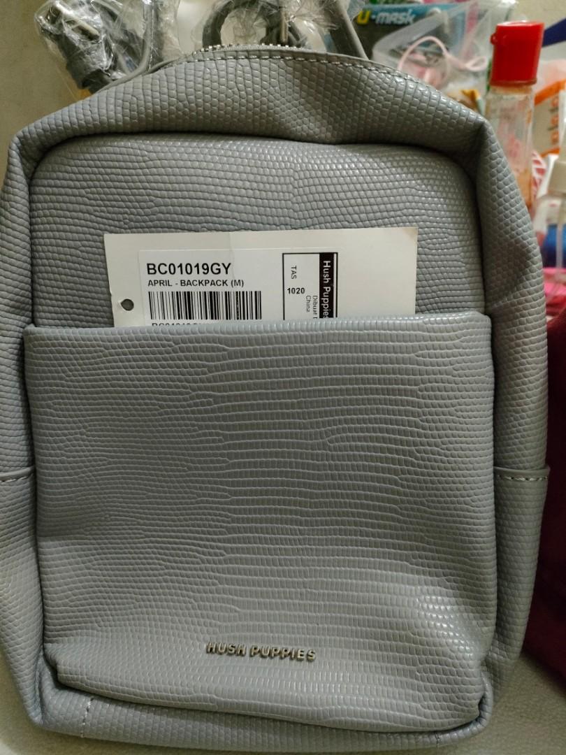 Bags backpack hush puppies warna grey 