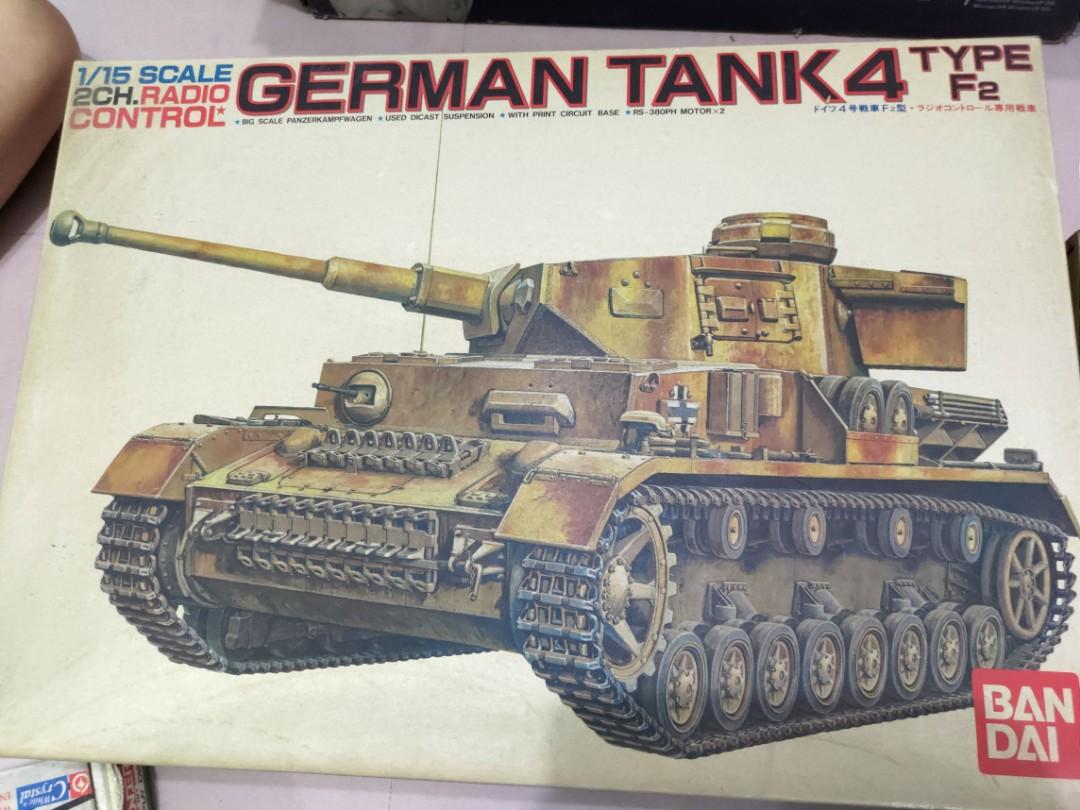 bandai 1/15 german tank 4 type f2, 興趣及遊戲, 玩具& 遊戲類- Carousell