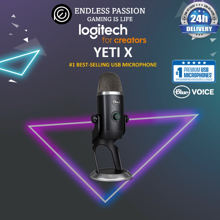 Logitech For Creators Blue Yeti X Professional USB Microphone For