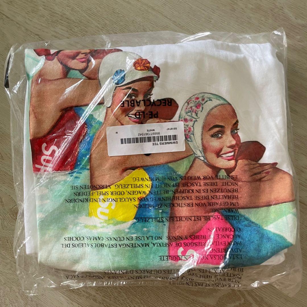 BNDS Supreme Swimmers Tee in White Men s Fashion Tops Sets Tshirts Polo Shirts on Carousell