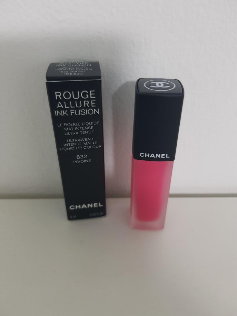 Chanel Rouge Allure Ink Fusion Color 832 Pivoine, Beauty & Personal Care,  Face, Makeup on Carousell