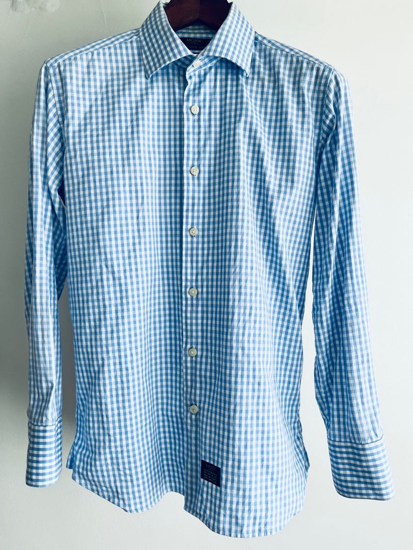 Checkered Shirt (sacoor brother), Men's Fashion, Tops & Sets, Formal ...