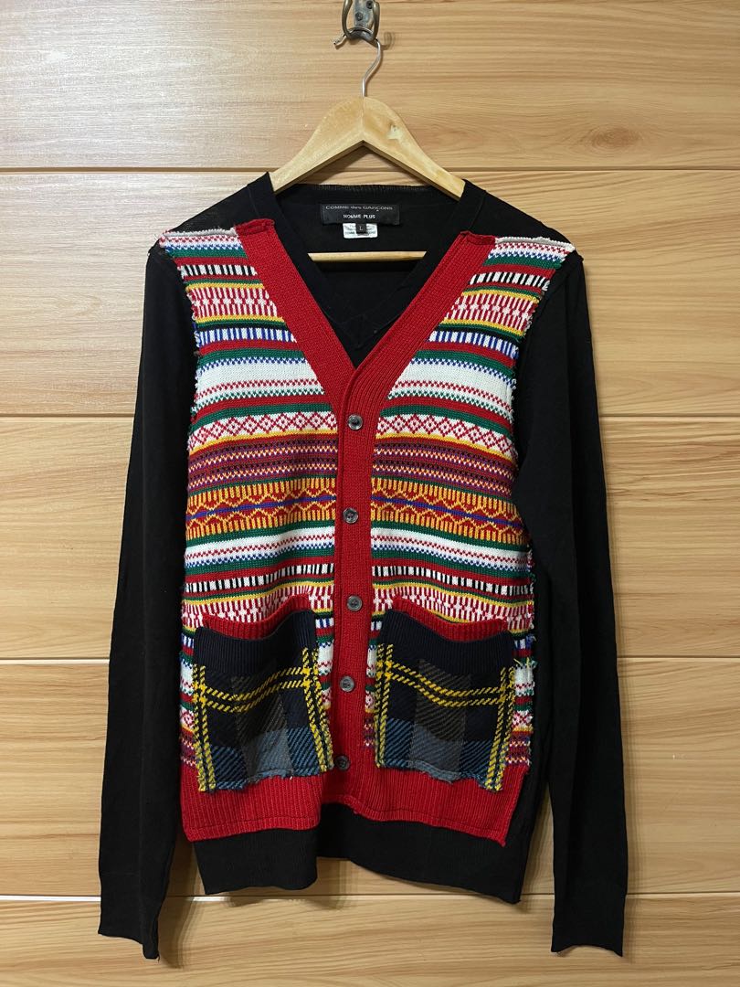 COMME des GARCONS HOMME Knit Sweater Multi-Color, Luxury, Apparel on  Carousell