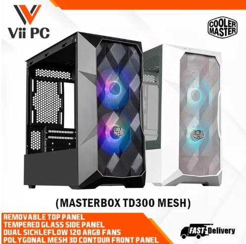 Cooler Master TD300 Mesh Mid-Tower Case (White) TD300-WGNN-S00