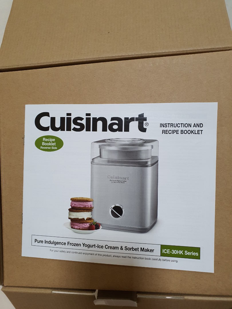 Cusinart Ice Cream Maker & YogurtSorbet maker, TV & Home Appliances