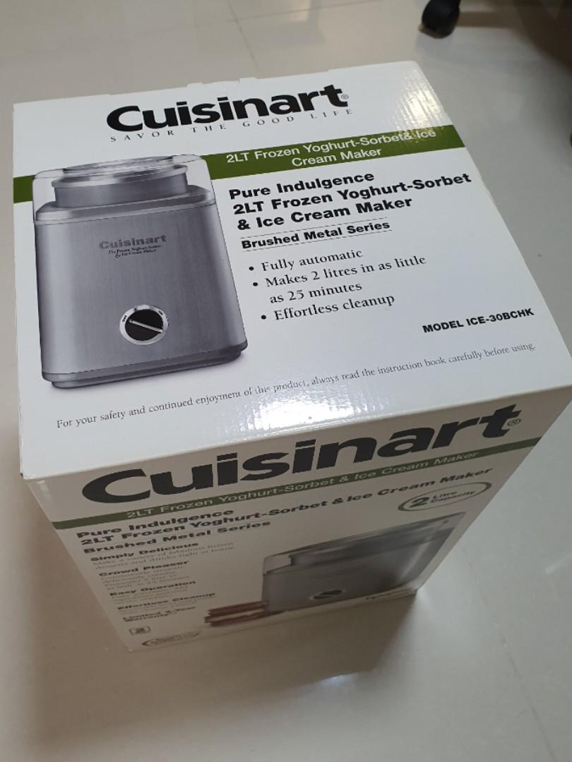 Cusinart Ice Cream Maker & YogurtSorbet maker, TV & Home Appliances