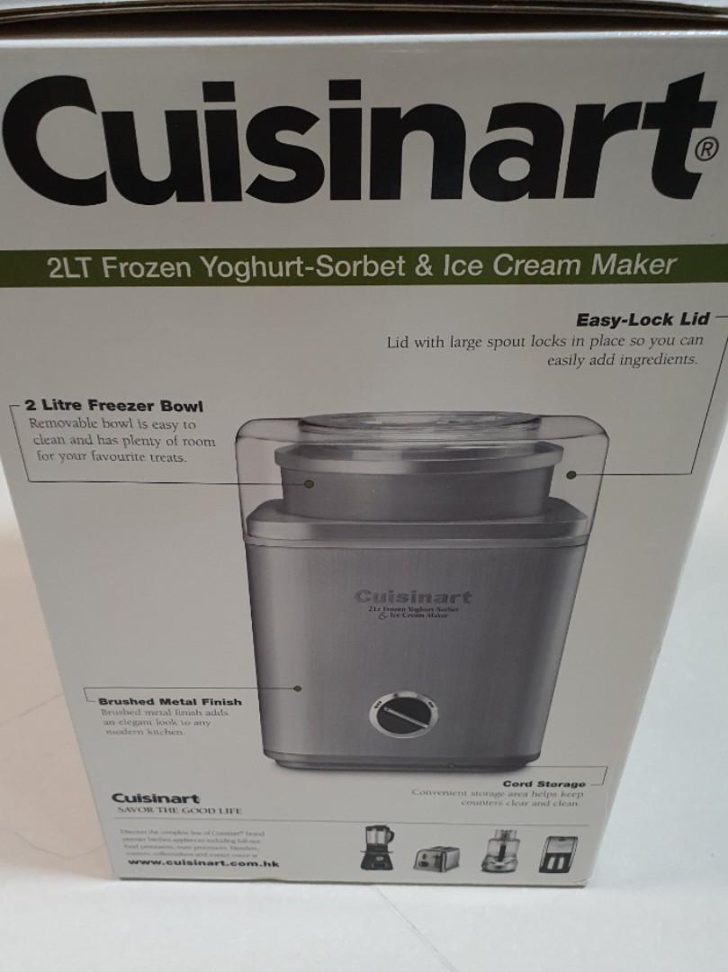 Cusinart Ice Cream Maker & YogurtSorbet maker, TV & Home Appliances