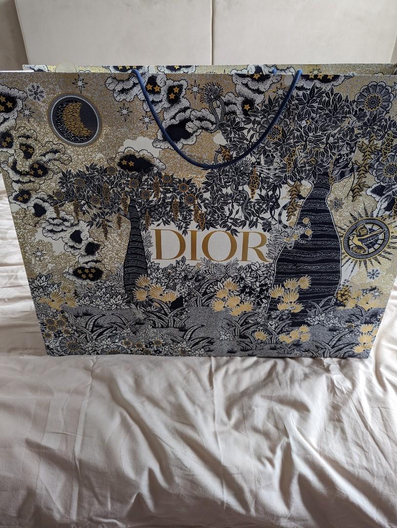 DIOR Embroidered Book Tote Animals Giraffe Carousell