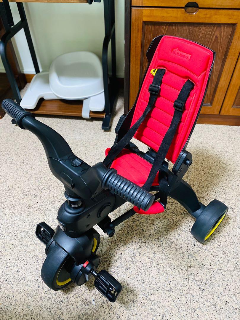 Doona Liki Trike S1 Kids Folding Trike Flame Red, Babies & Kids, Going Out, Strollers on Carousell