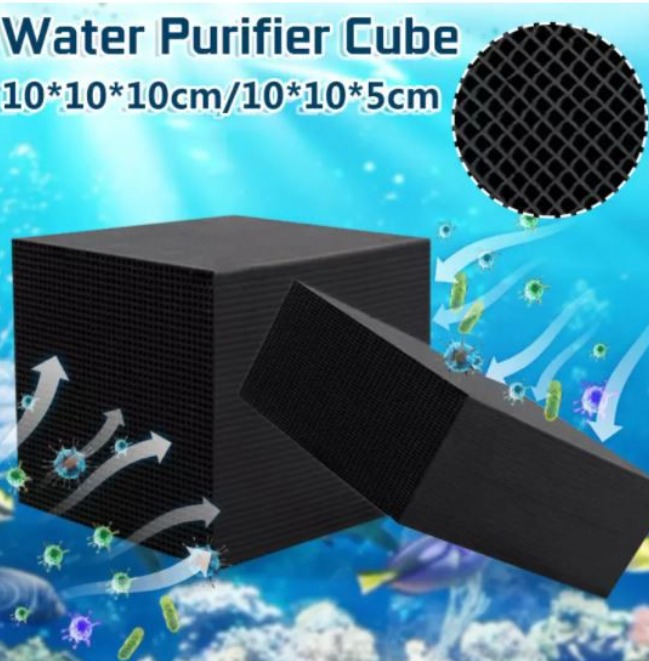 EcoAquarium Water Purifier Cube Aquarium Cleaning Carbon Water