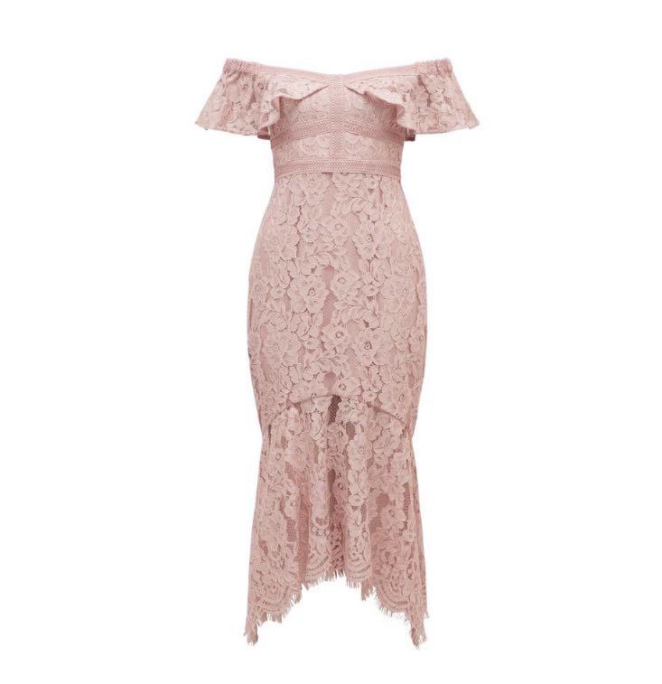 Phillipa lace off shoulder dress clearance
