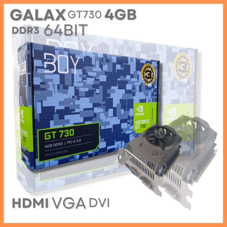GALAX GEFORCE GT 730 4GB DDR3 - 700 Series - Graphics Card