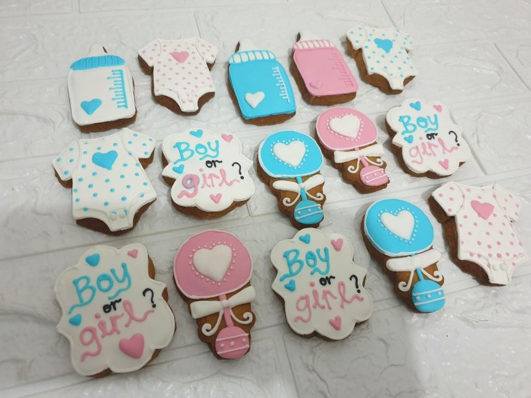 Gender Reveal Sugar Cookies Food Drinks Homemade Bakes On Carousell
