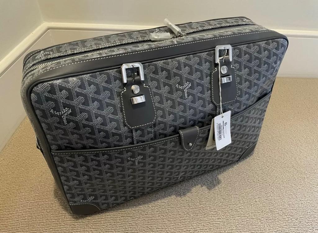 Goyard Ambassade MM Briefcase Grey Retail $5700, Luxury, Bags & Wallets on  Carousell