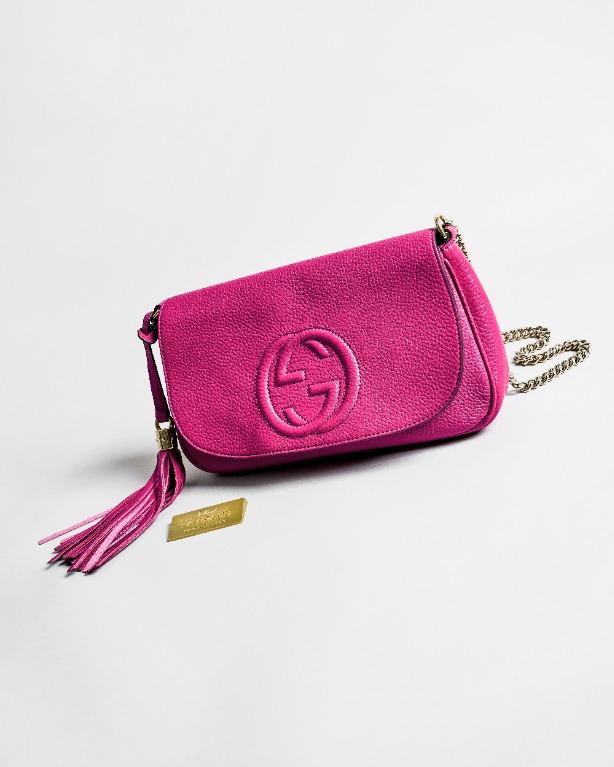 Bright pink new arrivals gucci bag