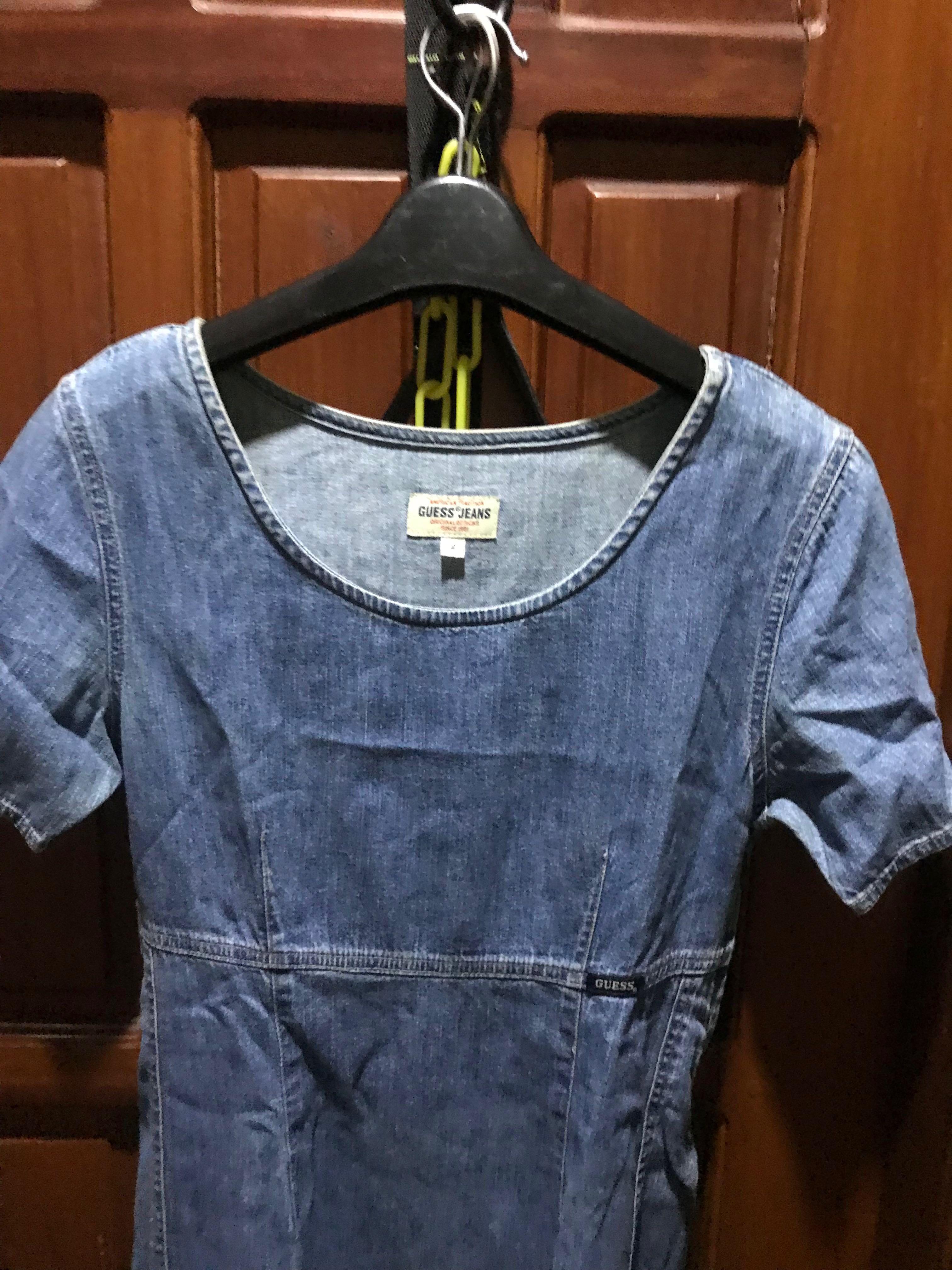 Vintage guess denim dress clearance