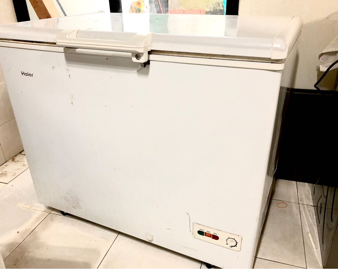 Haier chest freezer 319L, TV & Home Appliances, Kitchen ...