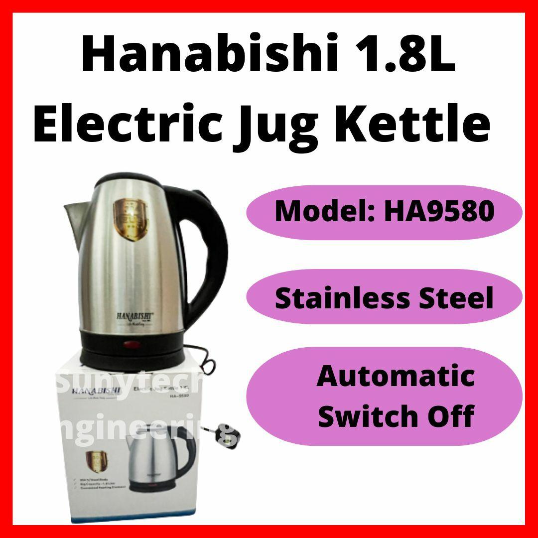 Hanabishi 1.8L Electric Jug Kettle [ Last Price], TV & Home