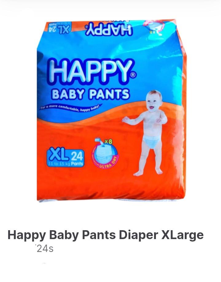 Happy Baby Pants 24s (Category: Diapers & Baby Wipes) located in Manila. Submitted by virtualtindahanipaul (Listing ID 1163171121, Image 3). Description: 👶Happy Baby Pants Large 24s Price: P210 minimum order: 5 packs 👶Happy Baby Pants XLarge 24 Price: P225 minimum order: 5 packs 👶Happy Baby Pants XXLarge Price: P245 minimum order: 5 packs Delivery every Tuesday, Thursday, Saturday & Sunday..