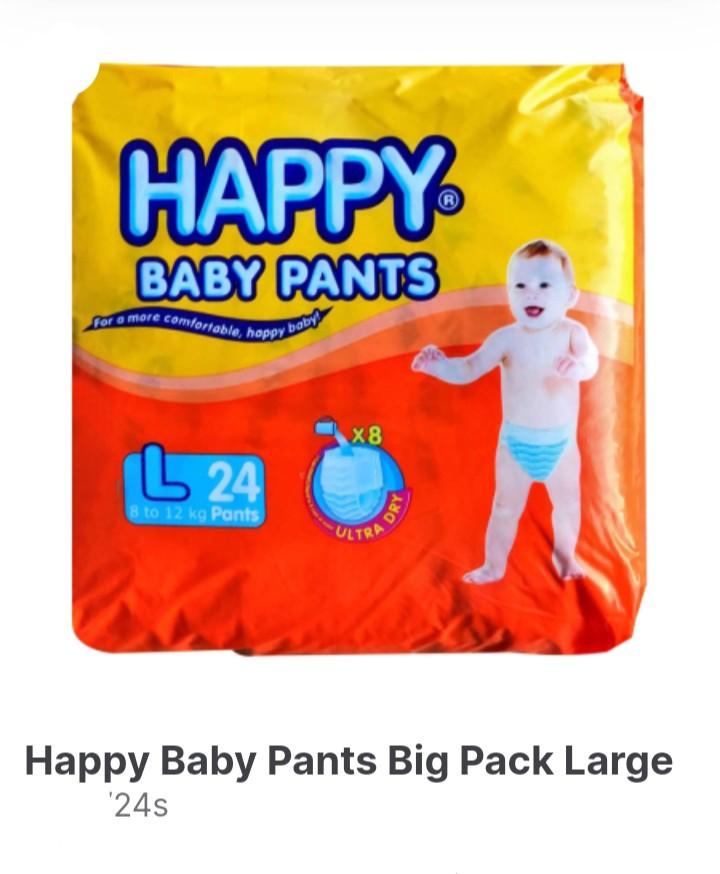 Happy Baby Pants 24s (Category: Diapers & Baby Wipes) located in Manila. Submitted by virtualtindahanipaul (Listing ID 1163171121, Image 2). Description: 👶Happy Baby Pants Large 24s Price: P210 minimum order: 5 packs 👶Happy Baby Pants XLarge 24 Price: P225 minimum order: 5 packs 👶Happy Baby Pants XXLarge Price: P245 minimum order: 5 packs Delivery every Tuesday, Thursday, Saturday & Sunday..