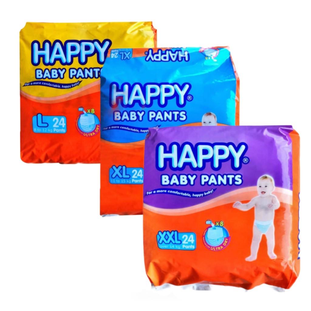 Happy Baby Pants 24s (Category: Diapers & Baby Wipes) located in Manila. Submitted by virtualtindahanipaul (Listing ID 1163171121, Image 1). Description: 👶Happy Baby Pants Large 24s Price: P210 minimum order: 5 packs 👶Happy Baby Pants XLarge 24 Price: P225 minimum order: 5 packs 👶Happy Baby Pants XXLarge Price: P245 minimum order: 5 packs Delivery every Tuesday, Thursday, Saturday & Sunday..