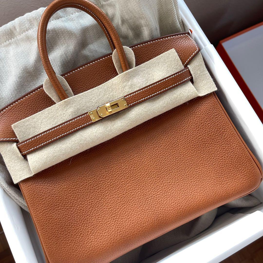 Hermes - Fauve Barenia Faubourg Birkin 25 with GHW, Luxury, Bags & Wallets  on Carousell
