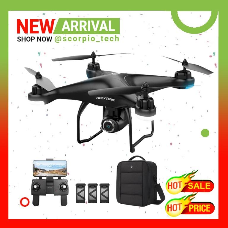 Holy Stone HS120D GPS Drone with Camera for Adults 2K UHD FPV Quadcotper with Auto Return Home Follow Me Altitude Hold Way points Functions