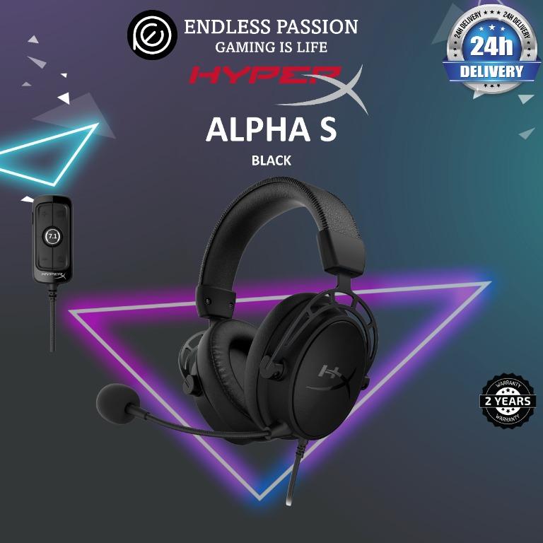 Auriculares hyperx cloud alpha s 7.1 black blue best sale