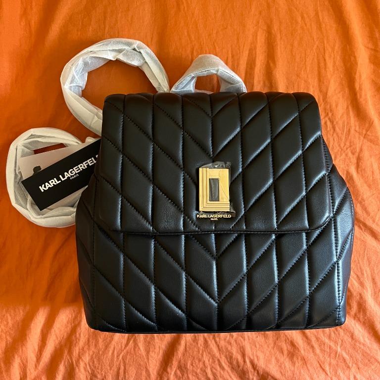 Karl lagerfeld discount leather backpack