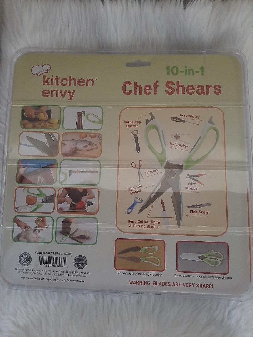 KITCHEN ENVY 10IN1 CHEF SHEARS, Furniture & Home Living, Kitchenware